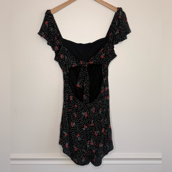 Amuse Society x Revolve Black Cherry Romper Playsuit - Picture 6 of 11